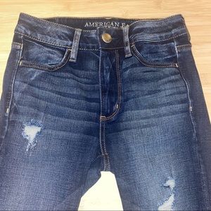 American Eagle Womens Super Stretch Distressed Jeans